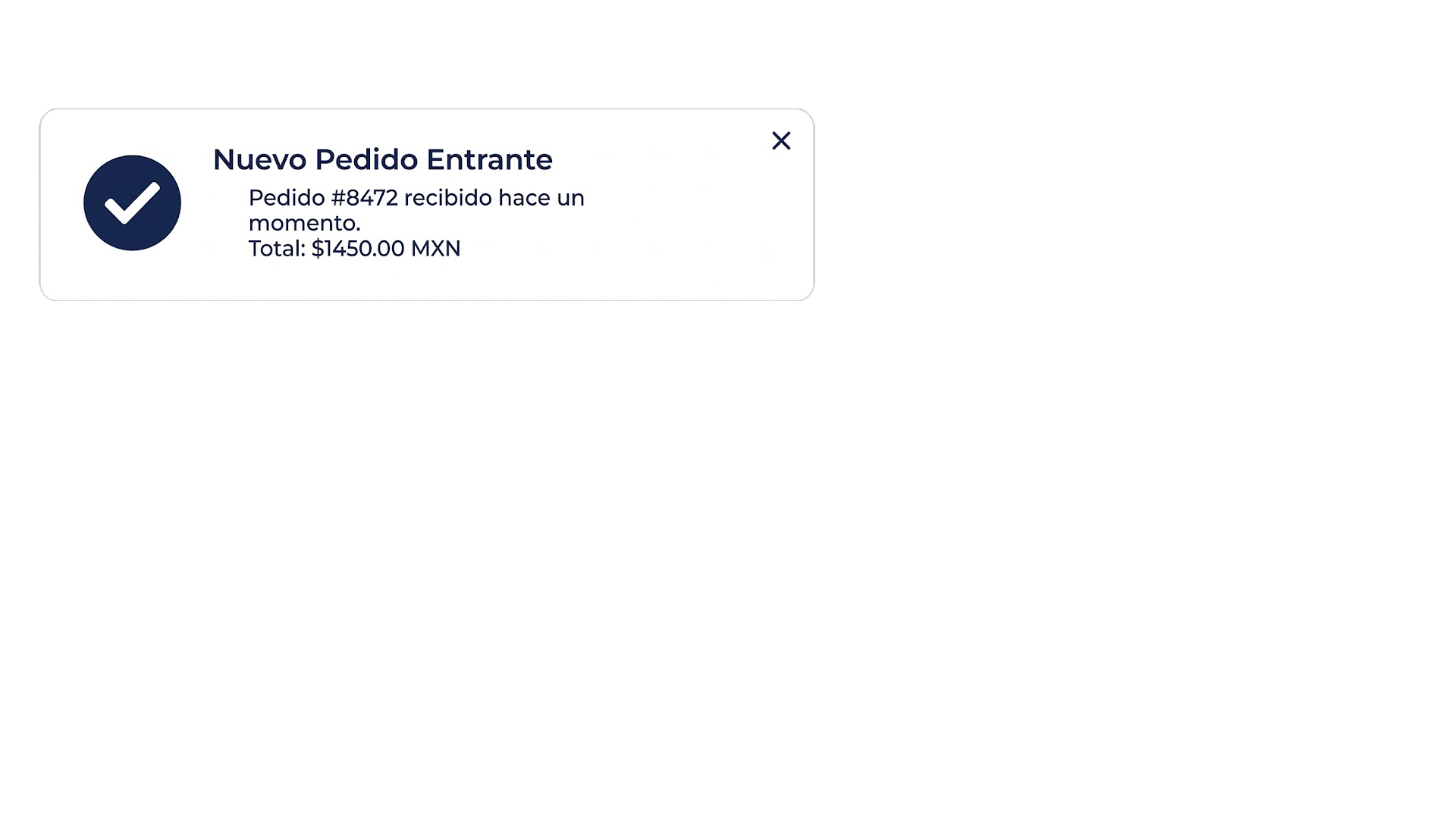 Alerta Pedido
